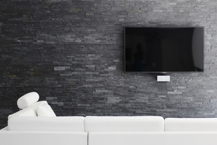 L’ardoise s’invite dans le salon